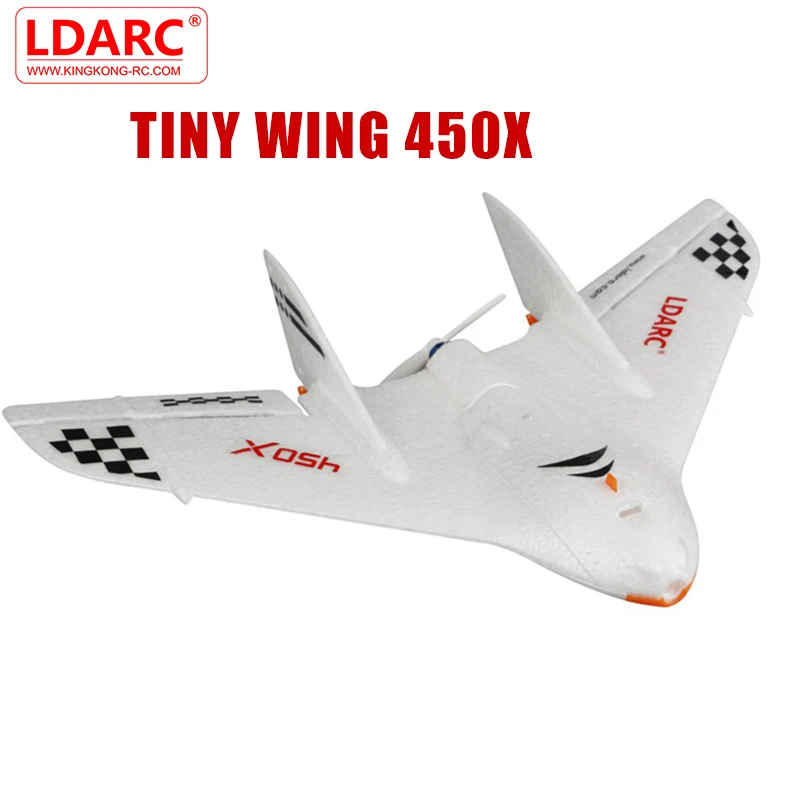 

KINGKONG/LDARC TINY WING 450X 277mm 6A BLheli Wingspan EPP FPV RC Airplane Flying Wing Delta-Wing PNP & FC01 Flight Control