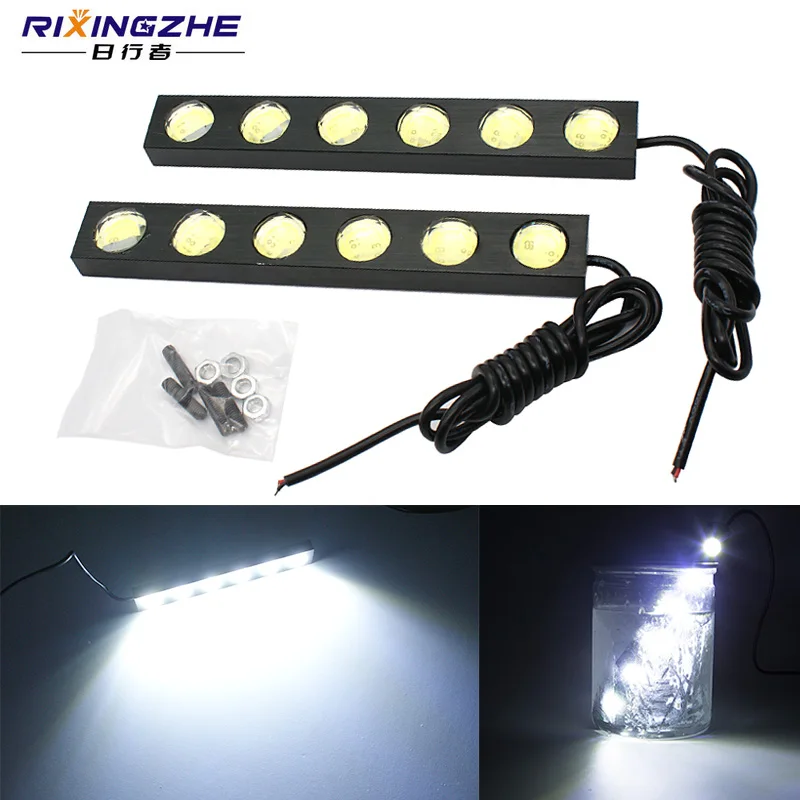 RXZ 2pcs Waterproof Super bright 6 LED DRL LED Daytime Running Light Eagle Eye Lamp For Car Parking Fog Lamp Reverse Light
RXZ 2pcs Waterproof Super bright 6 LED DRL LED Daytime Running Light Eagle Eye Lamp For Car Parking Fog Lamp Reverse Light