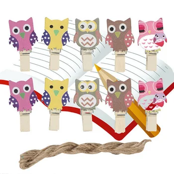 10 pcs /Pack Cartoon Wooden Paper Clip Bookmark For Album With Rope Message Stickers Stationery School Office Supply Decor
10 pcs /Pack Cartoon Wooden Paper Clip Bookmark For Album With Rope Message Stickers Stationery School Office Supply Decor