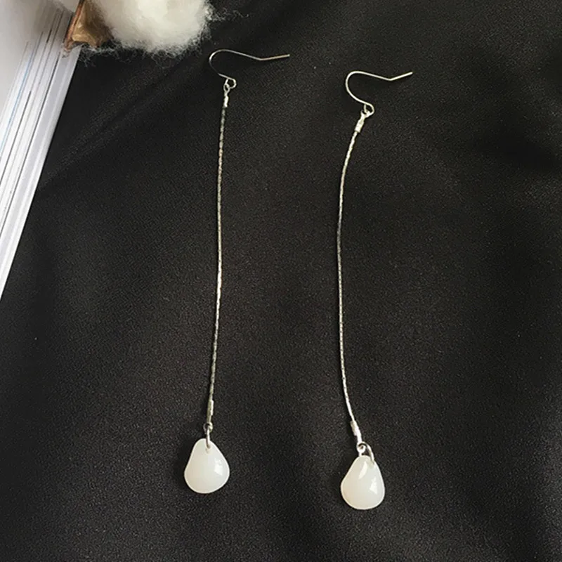 2019 New Fashion Earring Yang Mi With White Stone Water droplets Crack Long Earrings Brincos Jewelry Bijoux Gifts
2019 New Fashion Earring Yang Mi With White Stone Water droplets Crack Long Earrings Brincos Jewelry Bijoux Gifts