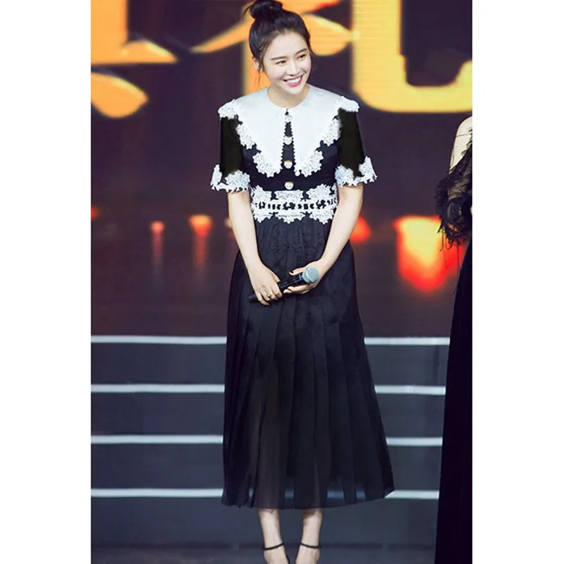 YiLin Kay 2019 new arrival Fashion runway Women Party dress Lace patchwork embroidered dress
YiLin Kay 2019 new arrival Fashion runway Women Party dress Lace patchwork embroidered dress