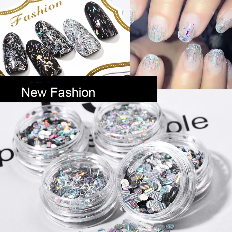 NEW Shining Round Shape Holographic Nail Glitter Laser Flakes Round Stripe/Heart Nail Sequins Glitter UV Gel DIY Nail Decoration
NEW Shining Round Shape Holographic Nail Glitter Laser Flakes Round Stripe/Heart Nail Sequins Glitter UV Gel DIY Nail Decoration