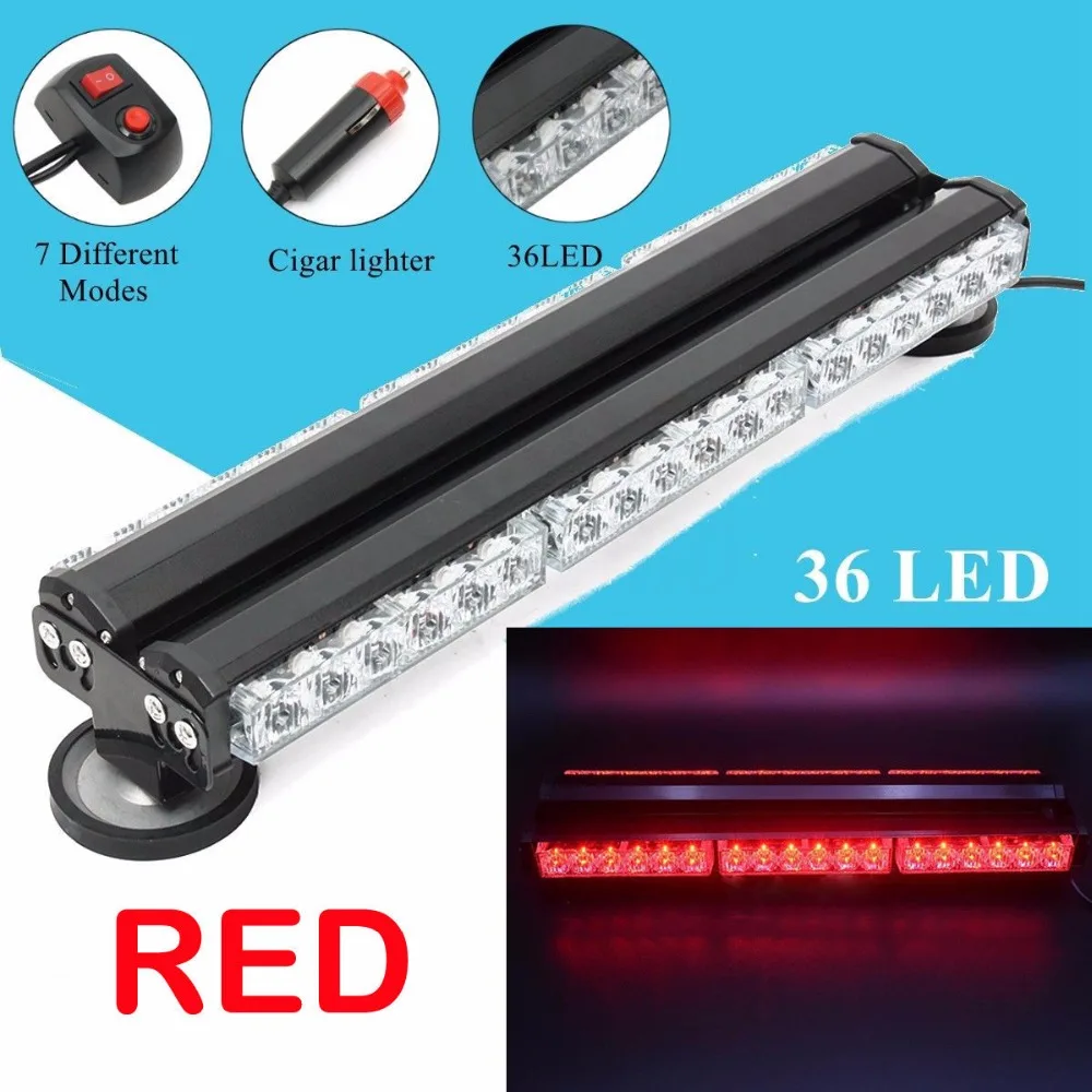 XYIVYG Emergency Strobe Light Bar 36 LED 108W Car Roof Top Warning Flashing Lighting Red Flash Lamp
XYIVYG Emergency Strobe Light Bar 36 LED 108W Car Roof Top Warning Flashing Lighting Red Flash Lamp