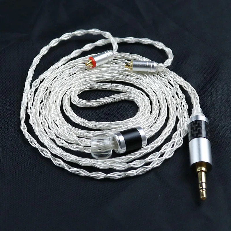 8Core Silver Plated Cable 2.5/3.5/4.4mm Balanced Cable With MMCX/2pin Connector For LZ A5 HQ5 HQ6 KZ ZS10 AS10 SE846
8Core Silver Plated Cable 2.5/3.5/4.4mm Balanced Cable With MMCX/2pin Connector For LZ A5 HQ5 HQ6 KZ ZS10 AS10 SE846