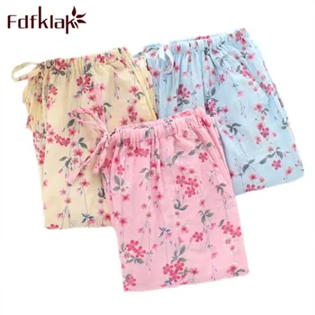 Fdfklak 2020 New Sleep Bottoms Pants For Women Summer Print Cotton Pajamas Pants Sleepwear Women Lounge Sleeping Pants Q1056
Fdfklak 2020 New Sleep Bottoms Pants For Women Summer Print Cotton Pajamas Pants Sleepwear Women Lounge Sleeping Pants Q1056