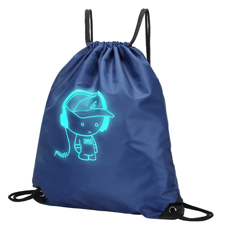 Fashion Luminous Drawstring Bag for Boys Girls Drawstring Backpack Bag Custom Printing Logo for Men Women Students
Fashion Luminous Drawstring Bag for Boys Girls Drawstring Backpack Bag Custom Printing Logo for Men Women Students