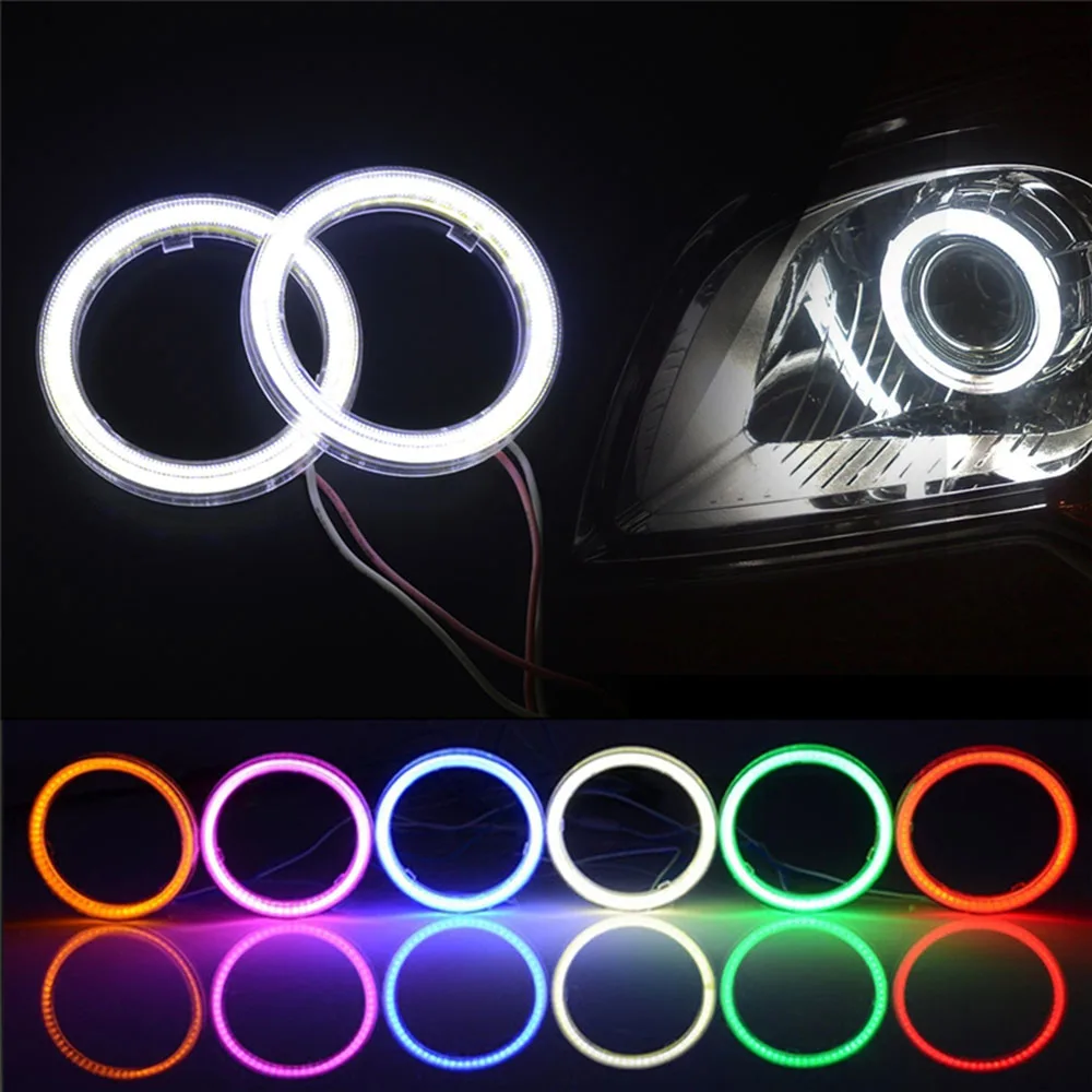 2PC Car Angel Eyes Led 6Colors 12v COB Yellow Pink Blue White Green Red Non Projector for BMW E46 E90 Mercedes Mitsubishi Lancer
2PC Car Angel Eyes Led 6Colors 12v COB Yellow Pink Blue White Green Red Non Projector for BMW E46 E90 Mercedes Mitsubishi Lancer