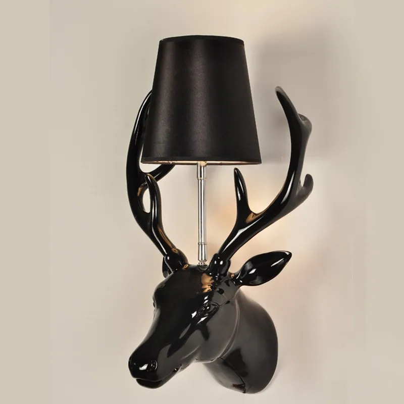 Home-deco-E14-bulb-black-resin-deer-wall-sconce-lamp-modern-DIY-bedroom-bedside-personality-fabric (1)