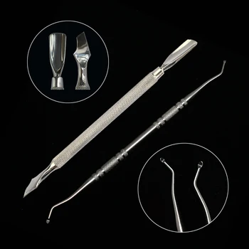 Stainless Steel Essential Cuticle 2 Way Spoon Pusher Pedicure Manicure Care Cleaner Nail Cuticle Pusher Nail Art Equipment BE236
Stainless Steel Essential Cuticle 2 Way Spoon Pusher Pedicure Manicure Care Cleaner Nail Cuticle Pusher Nail Art Equipment BE236