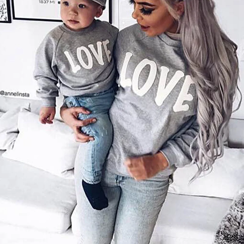 Family Matching Sweatshirt LOVE Sweatshirts for 2019 Spring Autumn Mother Daughter Clothes Family Clothing Mom Son Outfits
Family Matching Sweatshirt LOVE Sweatshirts for 2019 Spring Autumn Mother Daughter Clothes Family Clothing Mom Son Outfits