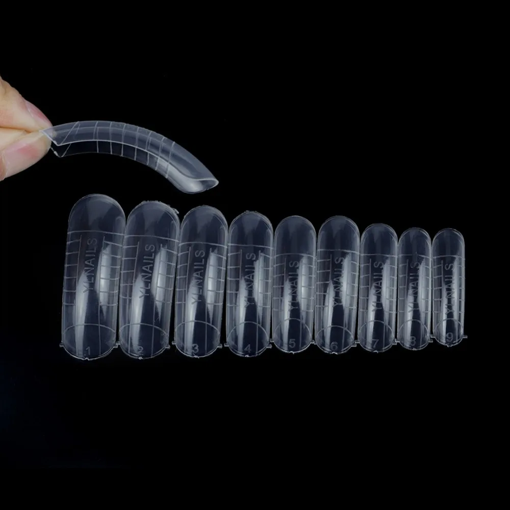 COSCELIA 50pcs Clear Professional False Nail Quick Building Mold Builder Poly Nail Art Dual Forms Finger Extension Shown Polish
COSCELIA 50pcs Clear Professional False Nail Quick Building Mold Builder Poly Nail Art Dual Forms Finger Extension Shown Polish
