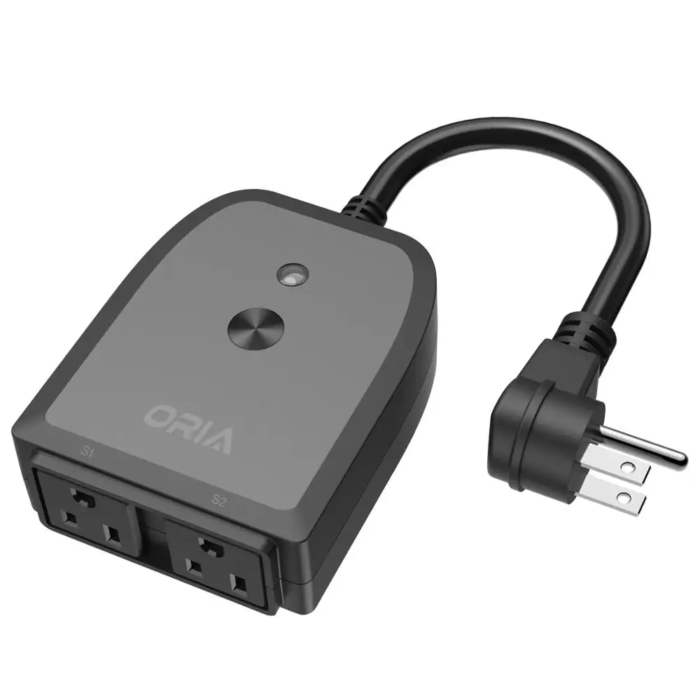 ORIA Grounded Outdoor Smart Plug IP44 Waterproof Socket Outlet Timer Alexa Google Wifi Wireless Remote Control Smart Socket
ORIA Grounded Outdoor Smart Plug IP44 Waterproof Socket Outlet Timer Alexa Google Wifi Wireless Remote Control Smart Socket