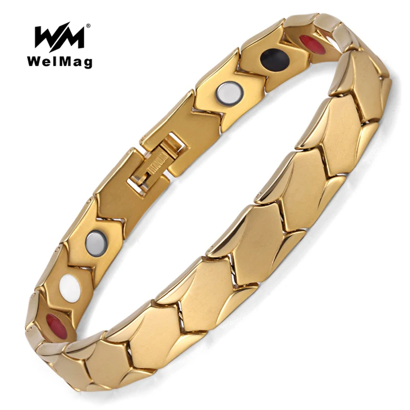 WelMag Healing FIR Magnetic Titanium Bracelets & Bangles Fashion Bio Energy Germanium Bracelet Healthy Jewelry For Men
WelMag Healing FIR Magnetic Titanium Bracelets & Bangles Fashion Bio Energy Germanium Bracelet Healthy Jewelry For Men
