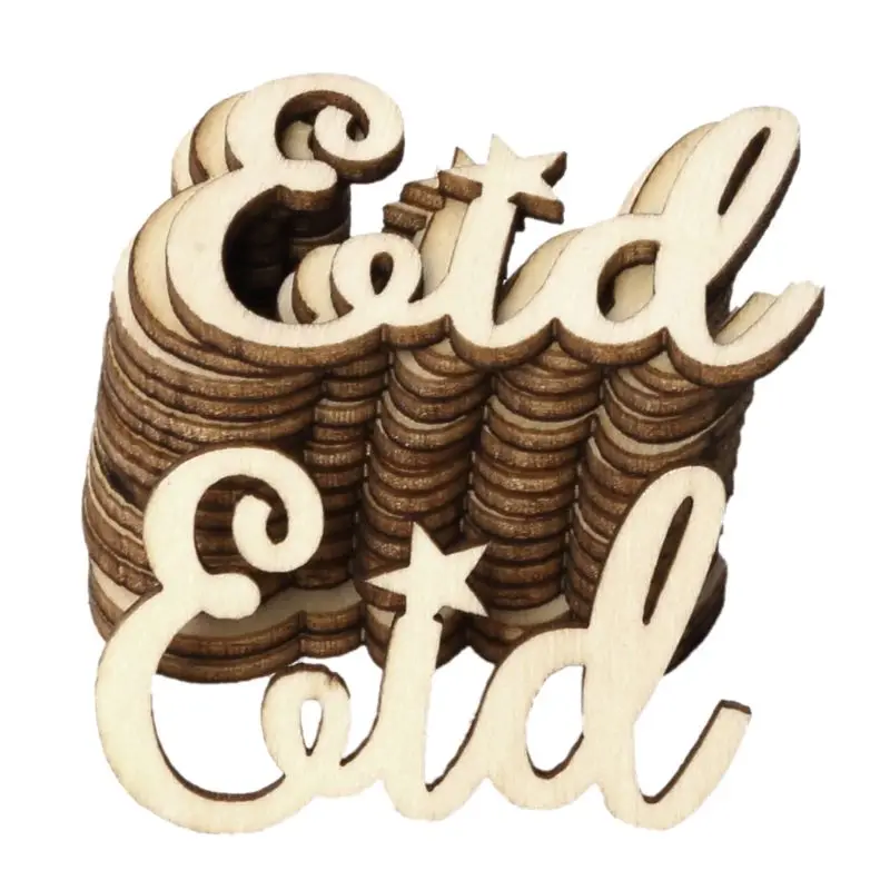1 Set Wooden Craft Eid Mubarak Festival Decoration Home Ornament Props Natural Wood Art Crafts Letter 3D DIY Party Decor Vintage
1 Set Wooden Craft Eid Mubarak Festival Decoration Home Ornament Props Natural Wood Art Crafts Letter 3D DIY Party Decor Vintage