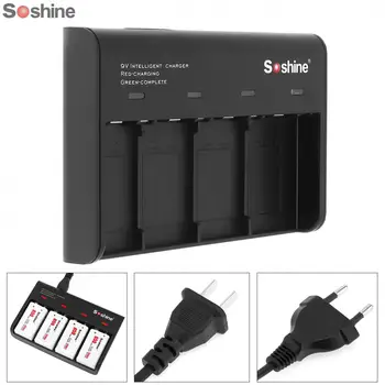 Sale Soshine Black 4 Slots Smart Battery Charger with LED Indicator for 9V Li-ion / Ni-MH / LiFePO4 Rechargeable Batteries
Sale Soshine Black 4 Slots Smart Battery Charger with LED Indicator for 9V Li-ion / Ni-MH / LiFePO4 Rechargeable Batteries