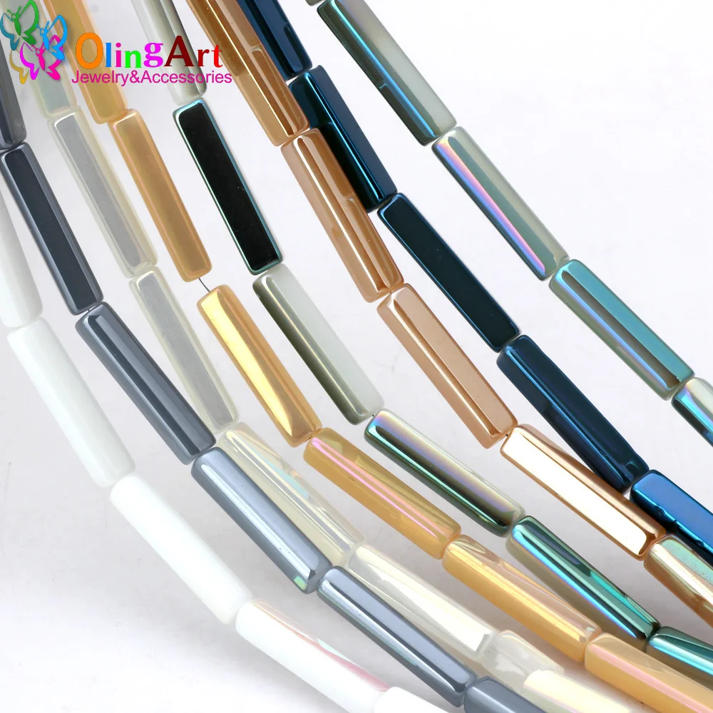 OlingArt 4*20MM 16pcs/lot Glass porcelain beads dream plating Mixed Rectangular shape beads DIY necklace Bracelet jewelry making
OlingArt 4*20MM 16pcs/lot Glass porcelain beads dream plating Mixed Rectangular shape beads DIY necklace Bracelet jewelry making