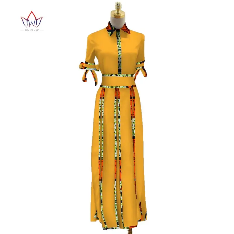 Fashion Office Women Long Sleeve Dresses Bazin Riche African Bowknot Print Patchwork Dresses for Women African Clothing WY084
Fashion Office Women Long Sleeve Dresses Bazin Riche African Bowknot Print Patchwork Dresses for Women African Clothing WY084