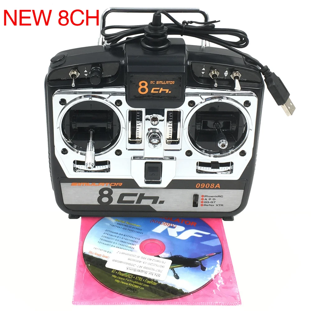 DTXMX 8CH RC Flight Simulator Support Real G7 Phoenix 5.0 XTR Remote Control Helicopter Fixed-wing Drone (Model2)
DTXMX 8CH RC Flight Simulator Support Real G7 Phoenix 5.0 XTR Remote Control Helicopter Fixed-wing Drone (Model2)