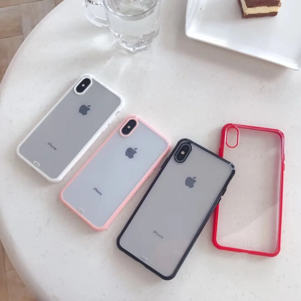 Simple two-color transparent TPU anti-drop mobile phone case for iPhonexsmax xr 6 7 8plus shatter-resistant shell
Simple two-color transparent TPU anti-drop mobile phone case for iPhonexsmax xr 6 7 8plus shatter-resistant shell