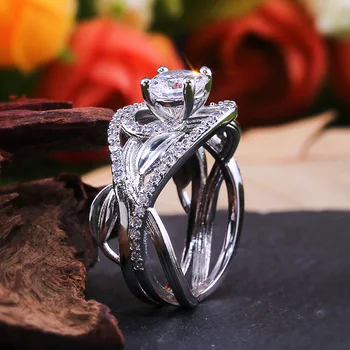 Huitan Plant Twig Leaf Ring For Women Vintage Solitaire Wedding Engagement Ring With Elegant Crystal Stone Wholesale Lots&Bulk
Huitan Plant Twig Leaf Ring For Women Vintage Solitaire Wedding Engagement Ring With Elegant Crystal Stone Wholesale Lots&Bulk
