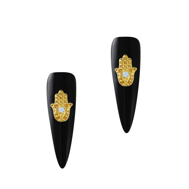 10pcs/pack 3D Golden Hand Charms Rhinestone Evil Eye of Hamsa Alloy Egypt Theme Nail Art
10pcs/pack 3D Golden Hand Charms Rhinestone Evil Eye of Hamsa Alloy Egypt Theme Nail Art
