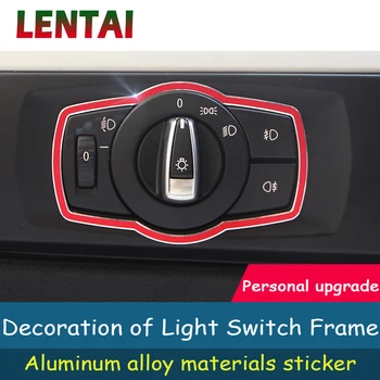 LENTAI Auto Car Styling Aluminum Alloy Interior Head Light Switch Botton Frame Stickers For BMW E90 E91 E92 3 series Accessories
LENTAI Auto Car Styling Aluminum Alloy Interior Head Light Switch Botton Frame Stickers For BMW E90 E91 E92 3 series Accessories