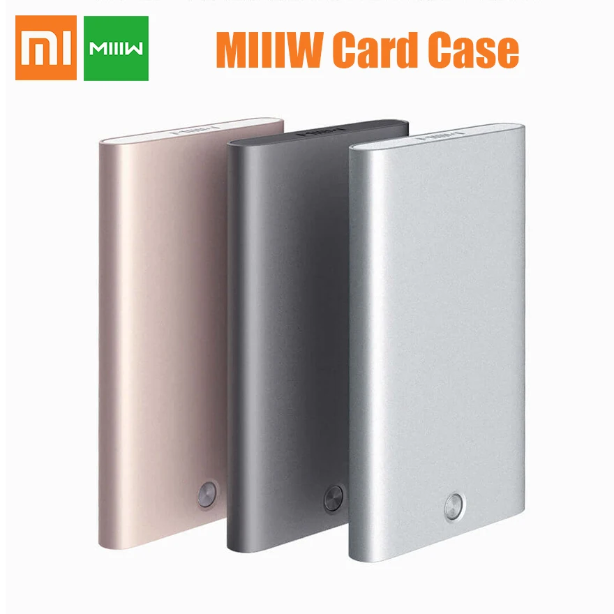 Xiaomi MIIIW card case Creative Mechanical button Box Cover Wallet ID Card Box portable Credit Card Holder 70.4g
Xiaomi MIIIW card case Creative Mechanical button Box Cover Wallet ID Card Box portable Credit Card Holder 70.4g