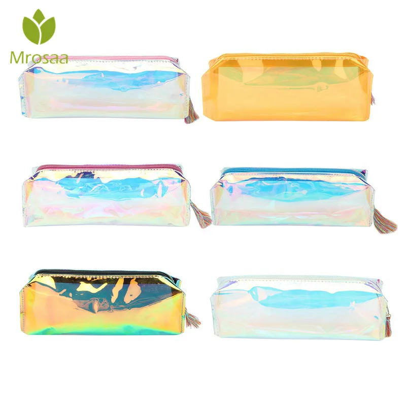 Mrosaa 1pcs Simple and Stylish Transparent Pencil Case Cosmetics Makeup Bag Holographic Metallic Color for Students and Workers
Mrosaa 1pcs Simple and Stylish Transparent Pencil Case Cosmetics Makeup Bag Holographic Metallic Color for Students and Workers