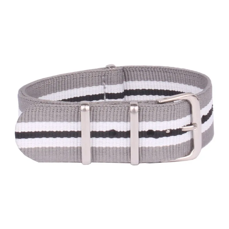 20 mm Cambo Grey/White/Black Nato Woven Fiber watchband 20mm Nylon Watch Bracelet Strap Wristwatch Band Buckle For Hours Belts
20 mm Cambo Grey/White/Black Nato Woven Fiber watchband 20mm Nylon Watch Bracelet Strap Wristwatch Band Buckle For Hours Belts