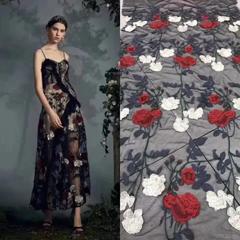 2019 high quality hot style fashion embroidery lace fabric 130 cm width black and white mesh haute couture designer lace fabric
2019 high quality hot style fashion embroidery lace fabric 130 cm width black and white mesh haute couture designer lace fabric