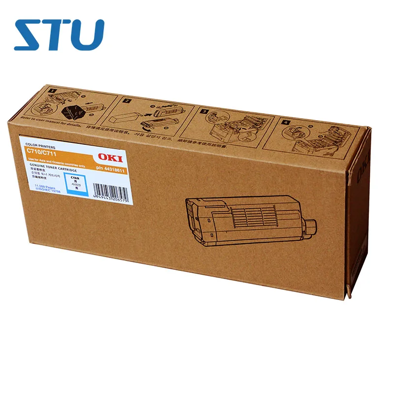 Оригинальный тонер-картридж для OKI C711WT, 1 шт., CMYK, 1100 страниц/Вт (формат A4 с 5% покрытием)
Оригинальный тонер-картридж для OKI C711WT, 1 шт., CMYK, 1100 страниц/Вт (формат A4 с 5% покрытием)