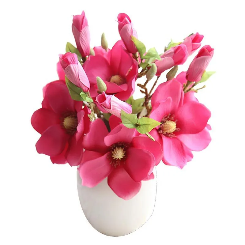 Small fresh single branch magnolia artificial flower arrangement home decor wedding decoration fake flowers gifts for March 8th
Small fresh single branch magnolia artificial flower arrangement home decor wedding decoration fake flowers gifts for March 8th