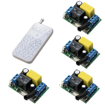 New AC 220V 1CH 10A RF Wireless Remote Control Switch Transmitter with 4*Receivers Relay Learning Code Lamp/ Window/Garage Doors
New AC 220V 1CH 10A RF Wireless Remote Control Switch Transmitter with 4*Receivers Relay Learning Code Lamp/ Window/Garage Doors