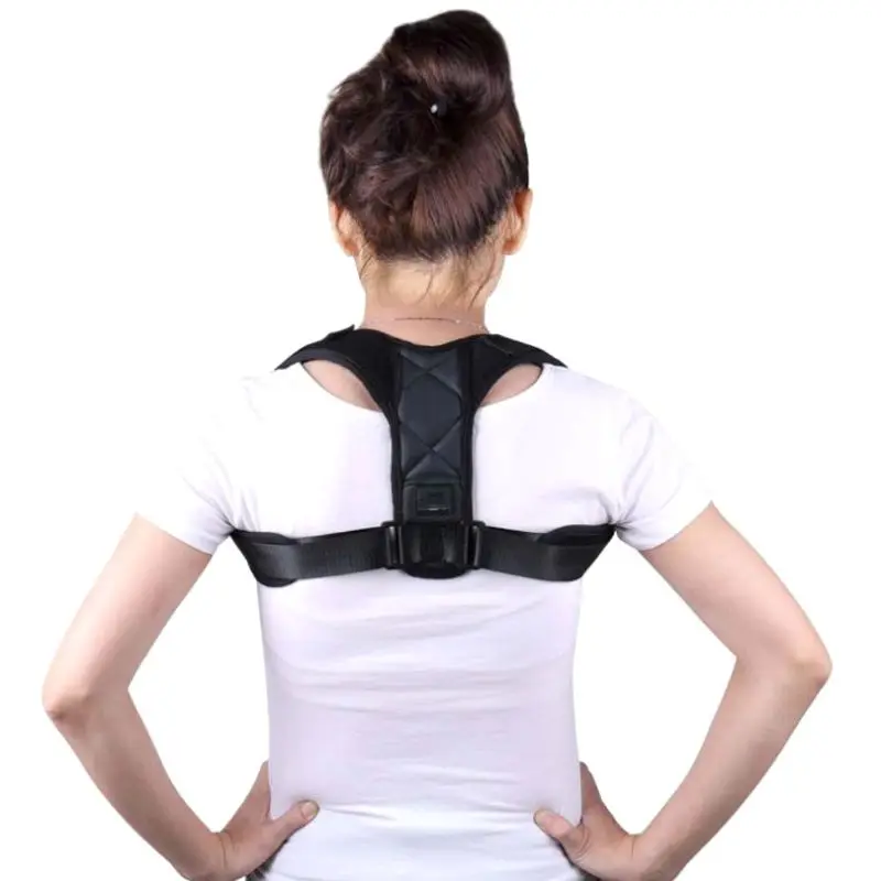 Unisex Adjustable Back Straightener Support Shoulder Posture Corrector Pain Relief Faux Leather Square Patch Brace Belt Corset
Unisex Adjustable Back Straightener Support Shoulder Posture Corrector Pain Relief Faux Leather Square Patch Brace Belt Corset