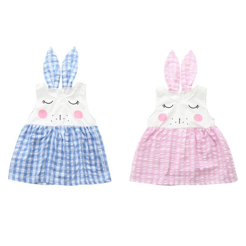 6M -3Years Summer Fashion Casual Baby Girls Plaid Pattern Sleeveless Dress with Rabbit Ear Design Cotton Kids Toddler Sundress
6M -3Years Summer Fashion Casual Baby Girls Plaid Pattern Sleeveless Dress with Rabbit Ear Design Cotton Kids Toddler Sundress