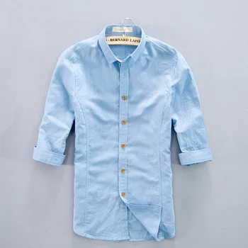 Cultivate one's morality of new 2020 male linen shirt pure color cotton and linen 7 minutes of sleeve shirts washed shirt 
Cultivate one's morality of new 2020 male linen shirt pure color cotton and linen 7 minutes of sleeve shirts washed shirt