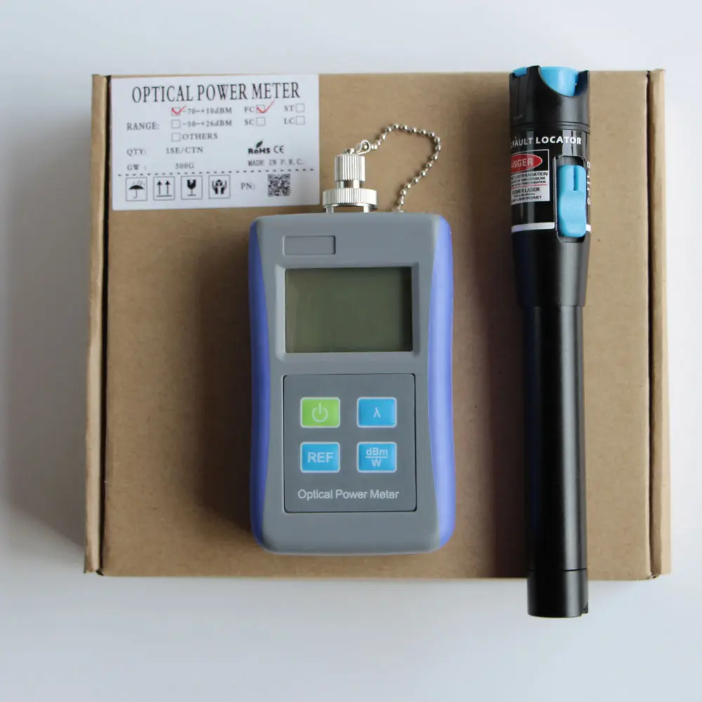 Jyttek -70~+10 dB Optical Power Meter 10mW Visual Fault Locator Cable Tester FTTH Tool
Jyttek -70~+10 dB Optical Power Meter 10mW Visual Fault Locator Cable Tester FTTH Tool