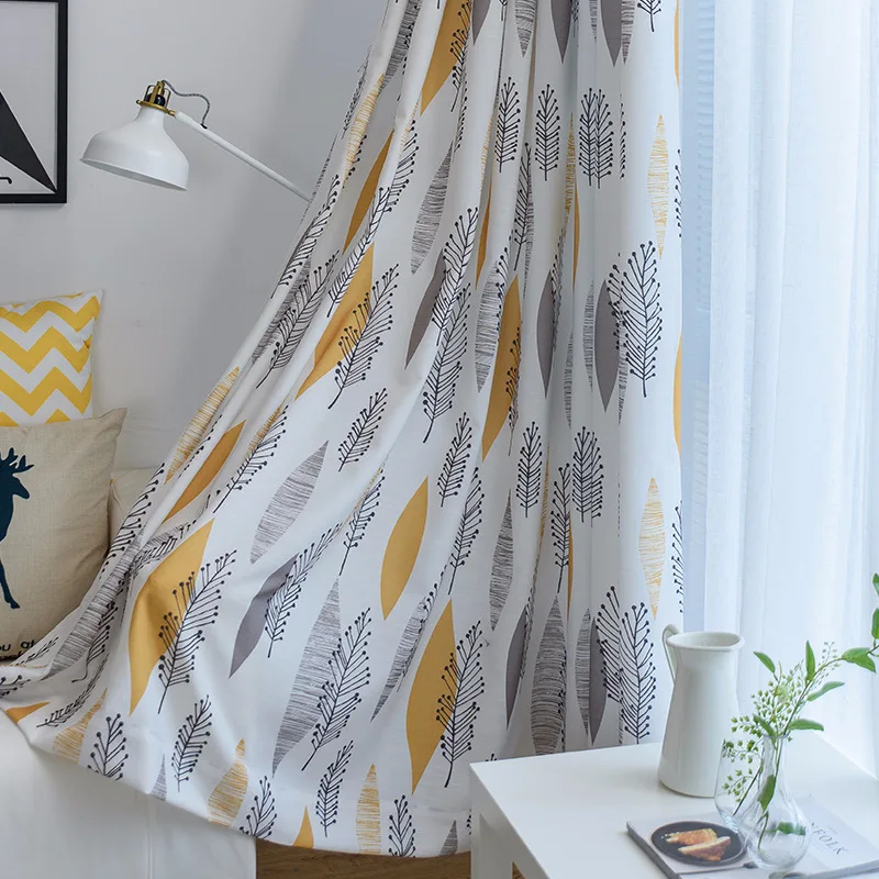 New Fresh and Simple Cotton and Hemp Printing Shading Curtains for Living Dining Room Bedroom.
New Fresh and Simple Cotton and Hemp Printing Shading Curtains for Living Dining Room Bedroom.