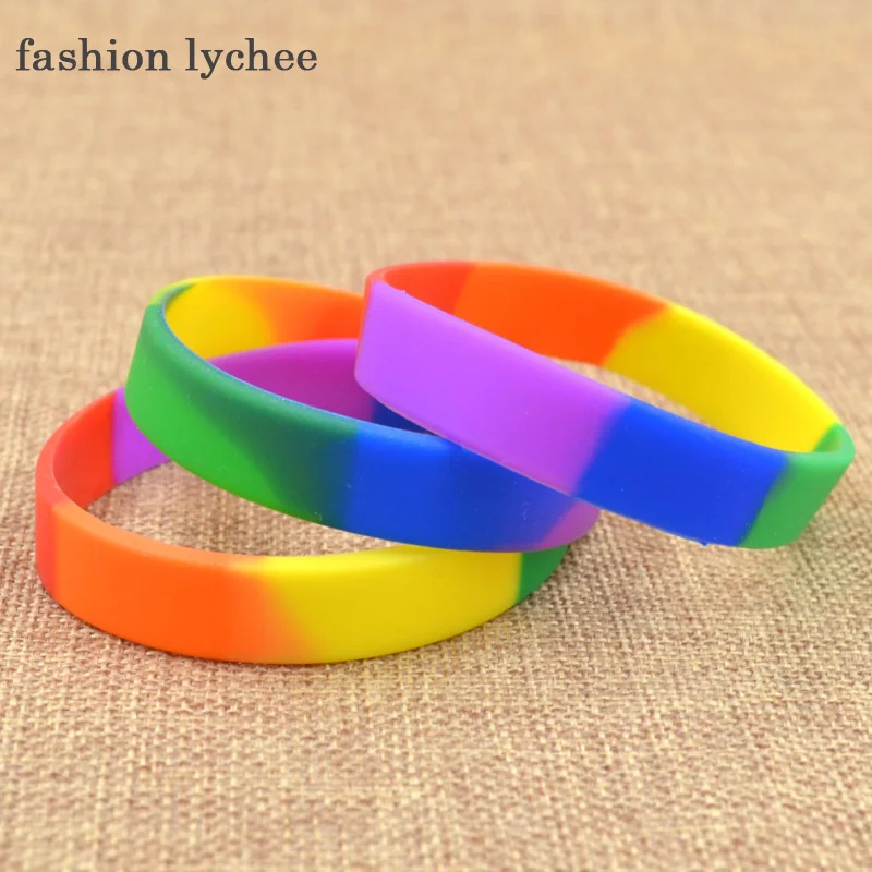 fashion lychee Rainbow Gay Pride Love Silicone Rubber Bracelet Wristband Multi Color Sports Bangle Unisex Jewellery Random Color
fashion lychee Rainbow Gay Pride Love Silicone Rubber Bracelet Wristband Multi Color Sports Bangle Unisex Jewellery Random Color