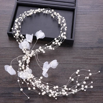 Multi-layer Pearl Headband Wedding Hairbands Bridal Tiaras Elegant Flower Long Pearl Wedding Headband Tiara Hair Accessories
Multi-layer Pearl Headband Wedding Hairbands Bridal Tiaras Elegant Flower Long Pearl Wedding Headband Tiara Hair Accessories