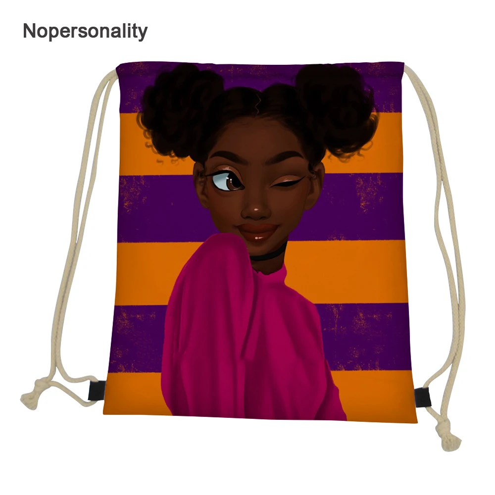 Nopersonality Black Art African Girls Printing Drawstring Bag Women Ethnic Style Beach Softback Ladies Kids Drawstring Bagpacks
Nopersonality Black Art African Girls Printing Drawstring Bag Women Ethnic Style Beach Softback Ladies Kids Drawstring Bagpacks