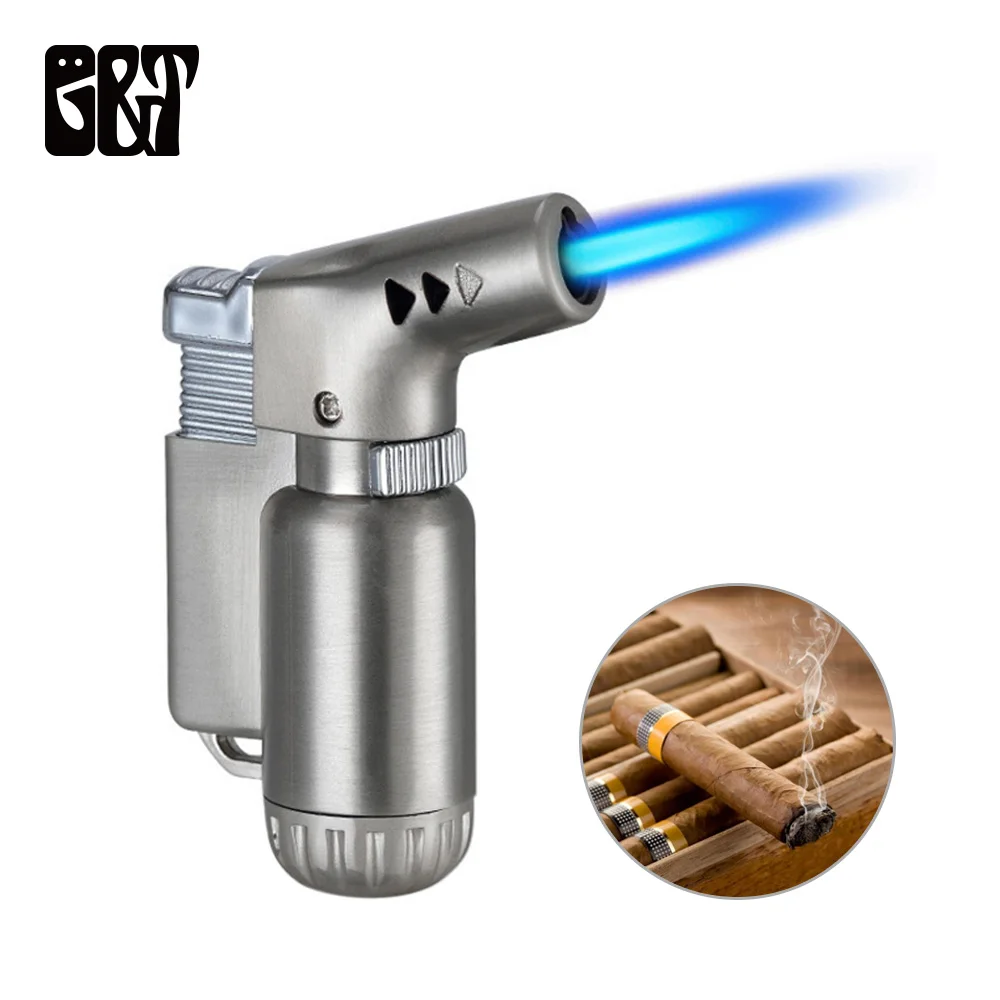 GT 2019 NEW Mini Spray Gun Compact Torch Turbo Lighter Butane Jet Lighter 1300 C Flated Windproof Metal Jet Lighter 3 Colors
GT 2019 NEW Mini Spray Gun Compact Torch Turbo Lighter Butane Jet Lighter 1300 C Flated Windproof Metal Jet Lighter 3 Colors
