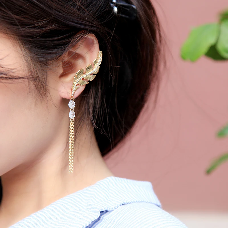 Joolim Gold Leaf Tassel Drop Earring Single Earring Fashion Earring Wholesale
Joolim Gold Leaf Tassel Drop Earring Single Earring Fashion Earring Wholesale