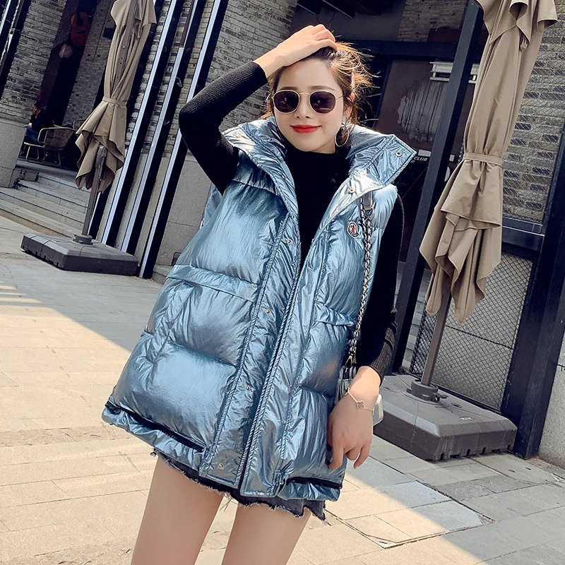 Winter Vest Women Sleeveless Jacket Solid Thick Warm Waistcoat Female Slim Vest Women's Windproof vest with hood for women
Winter Vest Women Sleeveless Jacket Solid Thick Warm Waistcoat Female Slim Vest Women's Windproof vest with hood for women