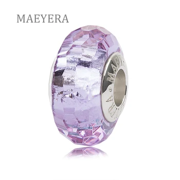 MAEYERA S925 Core Shallow Violet Glossy Silver-Foil Facet Beads Murano Glass Beads Fit European Charm Bracelet DIY Jewery
MAEYERA S925 Core Shallow Violet Glossy Silver-Foil Facet Beads Murano Glass Beads Fit European Charm Bracelet DIY Jewery