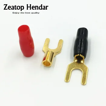 100Pcs Gold Plated Banana Y Spade Terminal Plug Solderless Speaker Cable Connector Small Size
100Pcs Gold Plated Banana Y Spade Terminal Plug Solderless Speaker Cable Connector Small Size