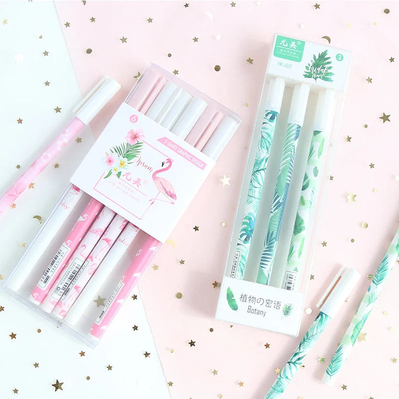 Creative Green Plants Flamingo Sakura Gel Pen Cute 0.5mm black ink Neutral Pen School Writing Supplies Promotional Gift
Creative Green Plants Flamingo Sakura Gel Pen Cute 0.5mm black ink Neutral Pen School Writing Supplies Promotional Gift