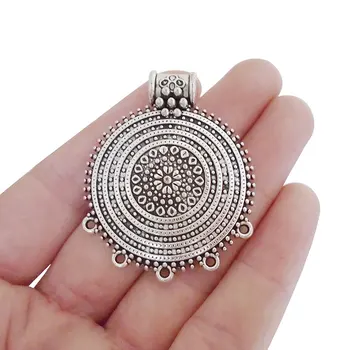 3 x Bohemia Large Round Multi Strand Chandelier Connectors Pendants for Necklaces Jewelry Making Findings 48x39mm
3 x Bohemia Large Round Multi Strand Chandelier Connectors Pendants for Necklaces Jewelry Making Findings 48x39mm