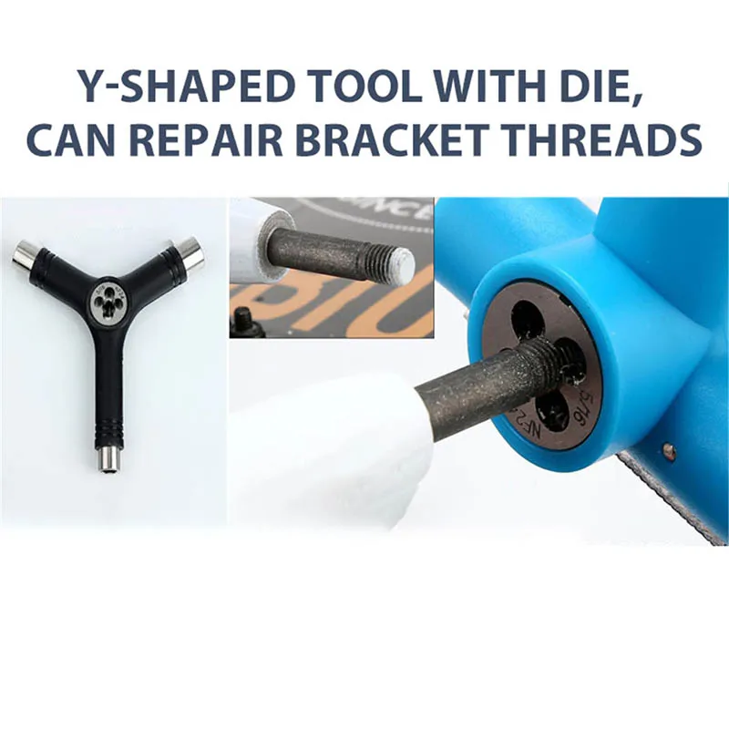 High Quality Skateboard Repair Y Shape Tool Portable Multifunctional Accessory with L Type Wrench NCM99
High Quality Skateboard Repair Y Shape Tool Portable Multifunctional Accessory with L Type Wrench NCM99