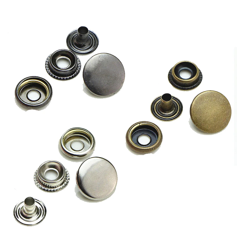 

80 sets / Metal Snap Fastener Clasp Button Cotton Jacket leather Buttons T5 T8 Snaps Rivet Clothing & Accessories